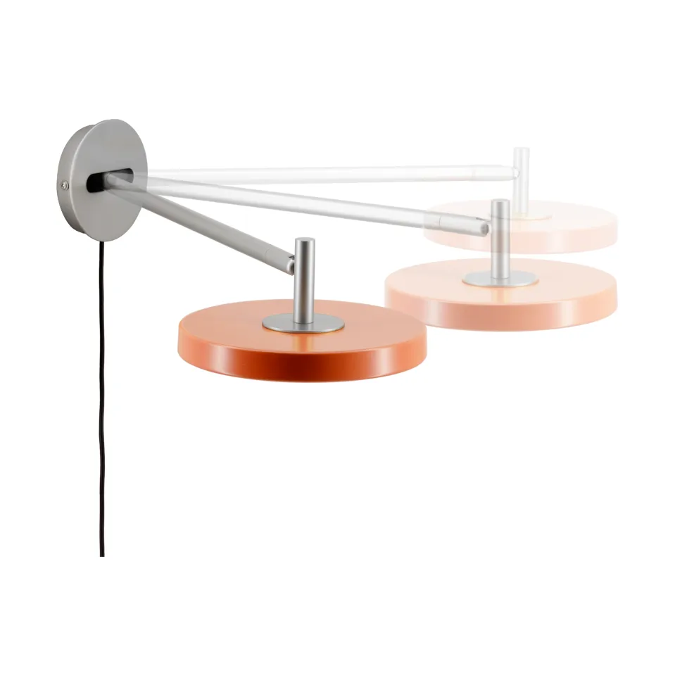 Lámpara de pared Asteria Wall, Long, Nuance orange-chrome Umage