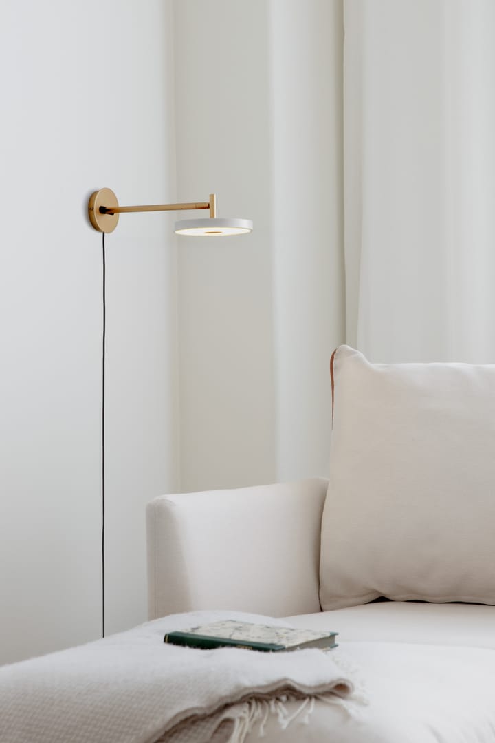 Lámpara de pared Asteria Wall long, Pearl white Umage