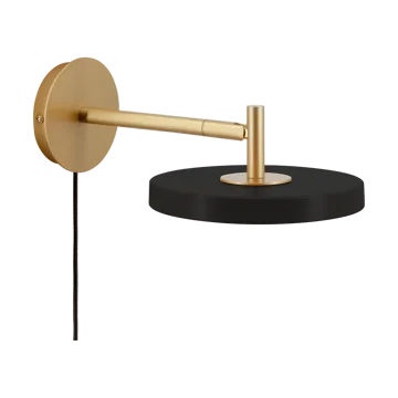 Lámpara de pared Asteria Wall - Short, Black-brass - Umage