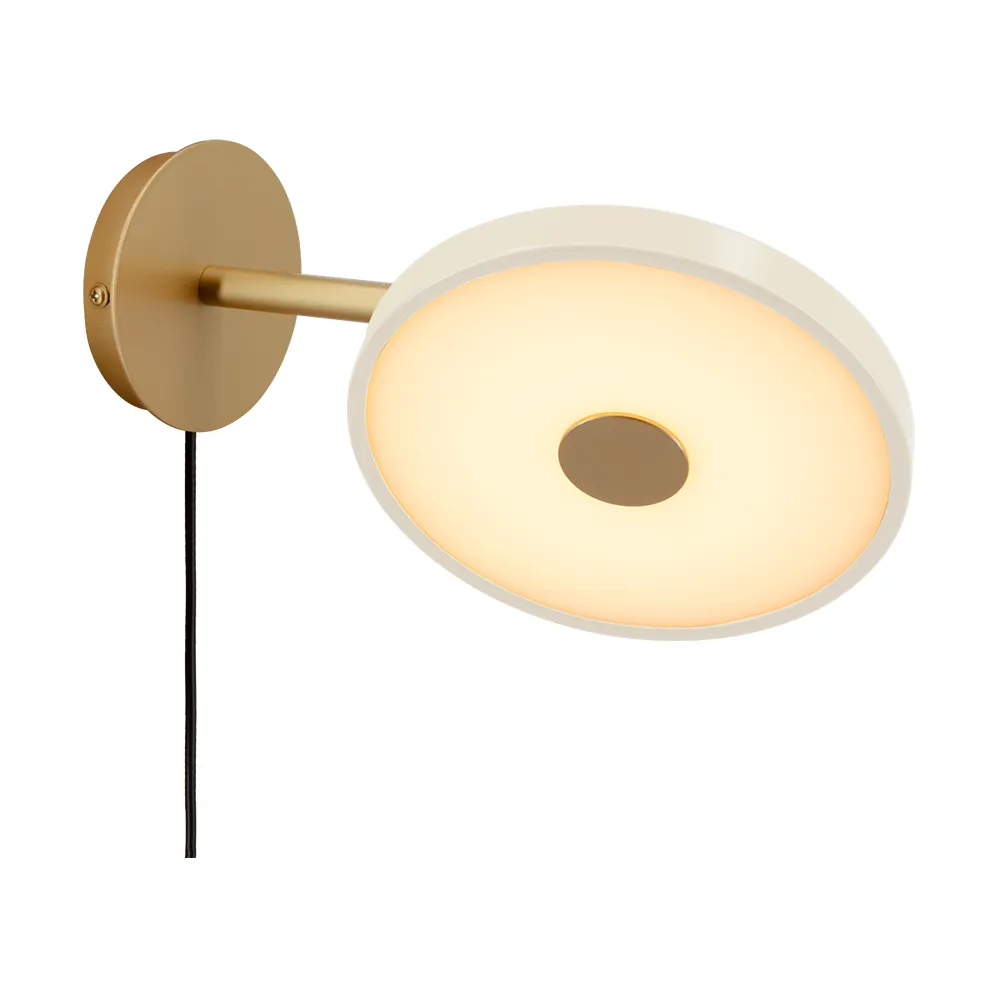 Lámpara de pared Asteria Wall, Short, Pearl white-brass Umage