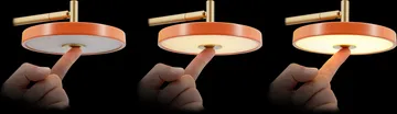 Lámpara de pared Asteria Wall - Short, Pearl white-brass - Umage