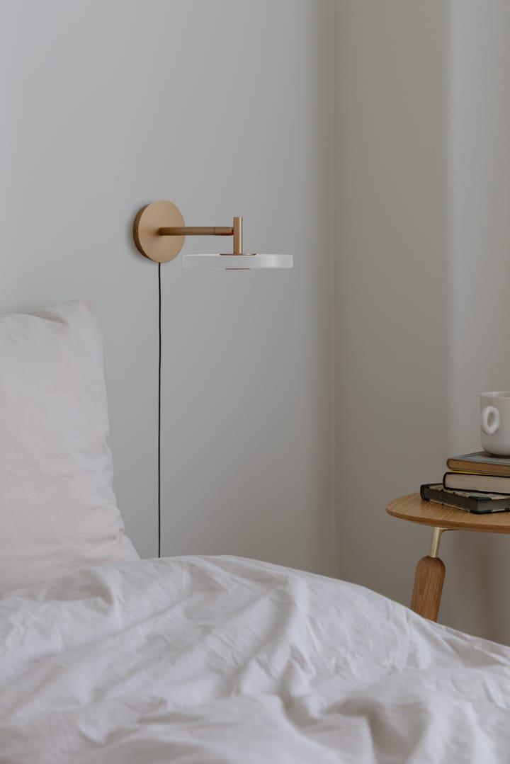 Lámpara de pared Asteria Wall short, Pearl white Umage