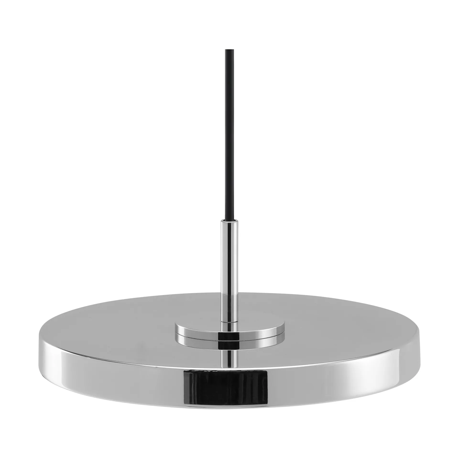 Lámpara de techo Asteria Micro, Acero pulido-Tapa de acero Umage