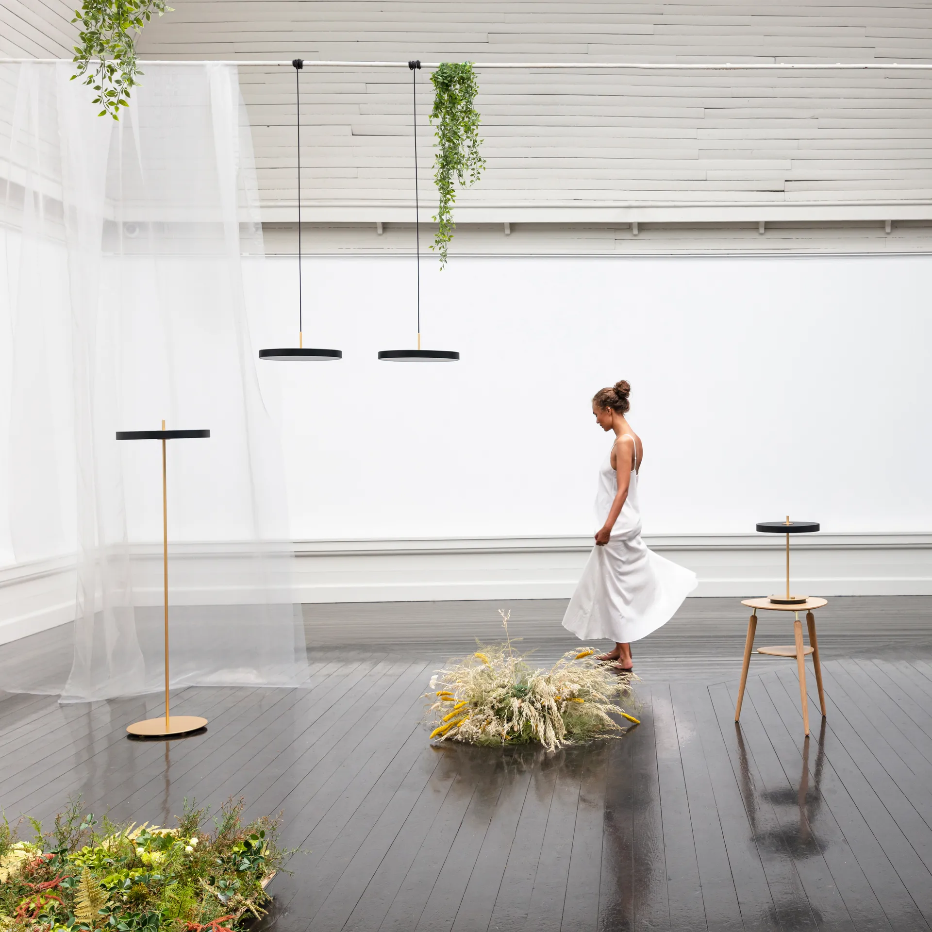 Lámpara de techo Asteria Mini, Black Umage