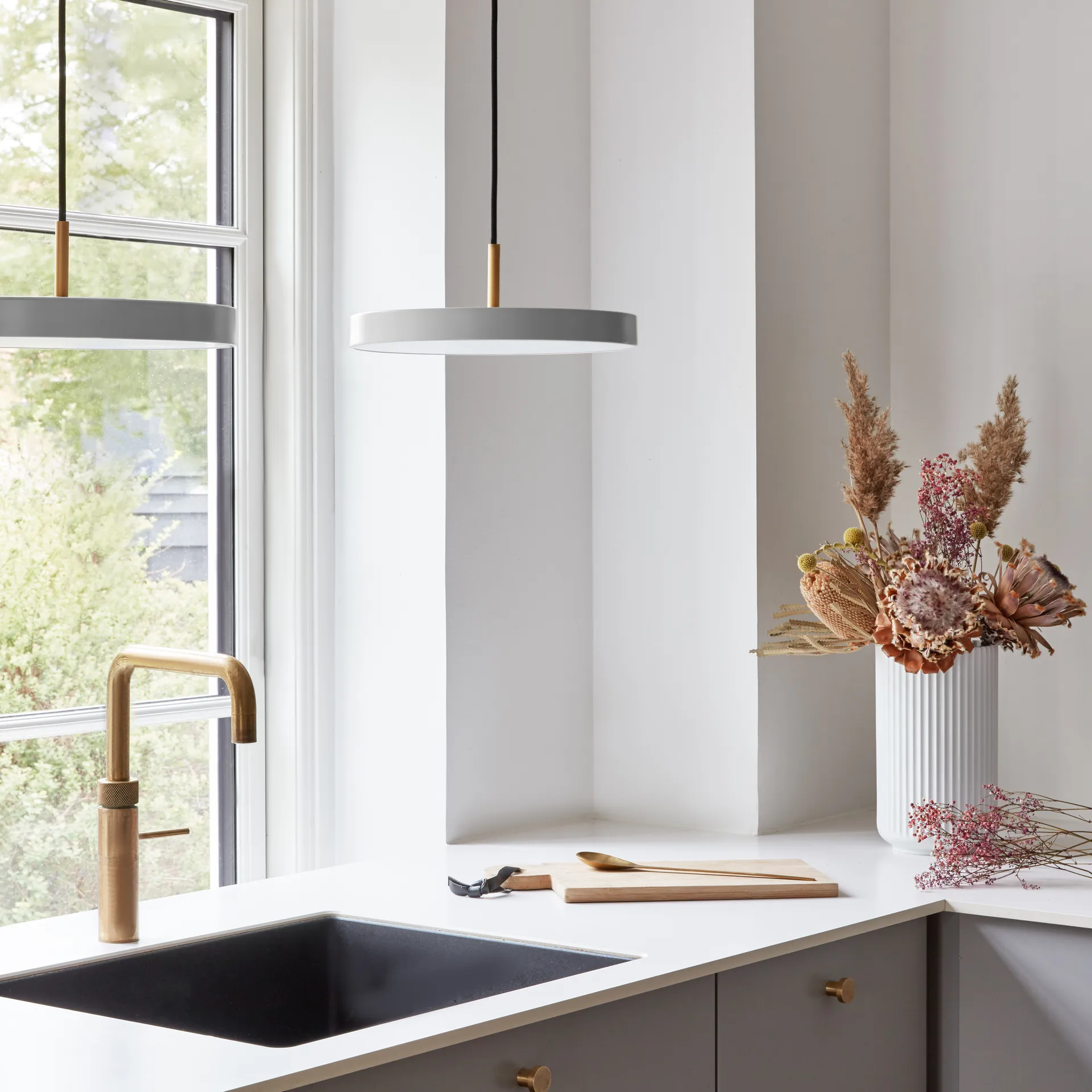 Lámpara de techo Asteria Mini, Nuance mist Umage