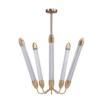 Lámpara de techo Lemon Squeeze Penta long - Plated brass - Umage