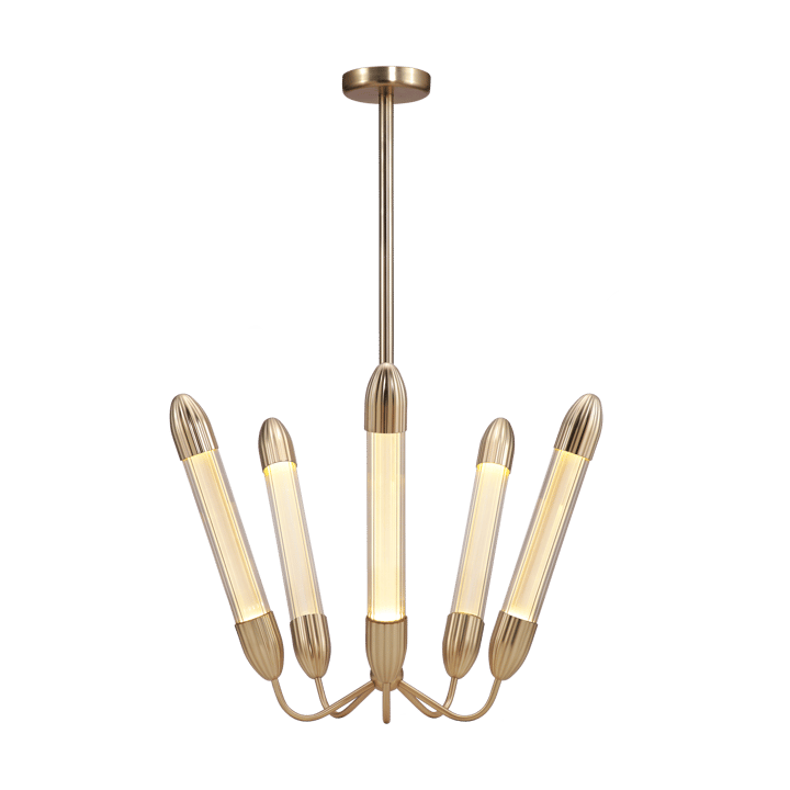 Lámpara de techo Lemon Squeeze Penta short - Plated brass - Umage