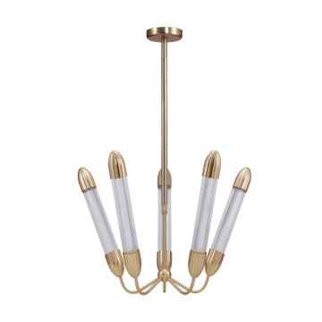 Lámpara de techo Lemon Squeeze Penta short - Plated brass - Umage