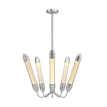 Lámpara de techo Lemon Squeeze Penta short - Polished steel - Umage