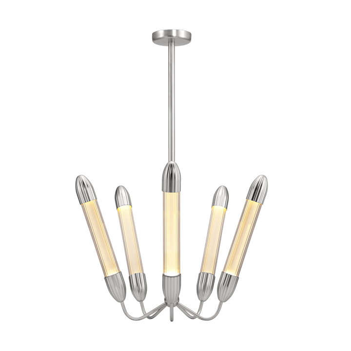 Lámpara de techo Lemon Squeeze Penta short - Polished steel - Umage