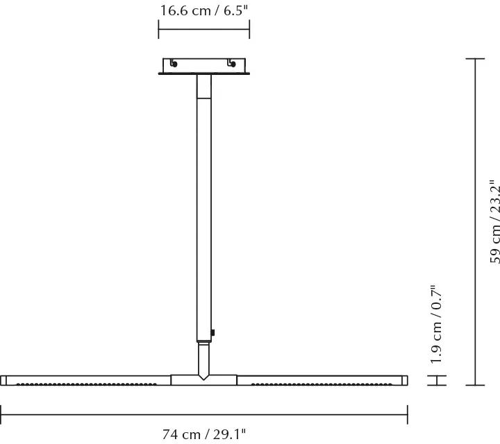 Lámpara de techo Omni Ceiling, Steel Umage