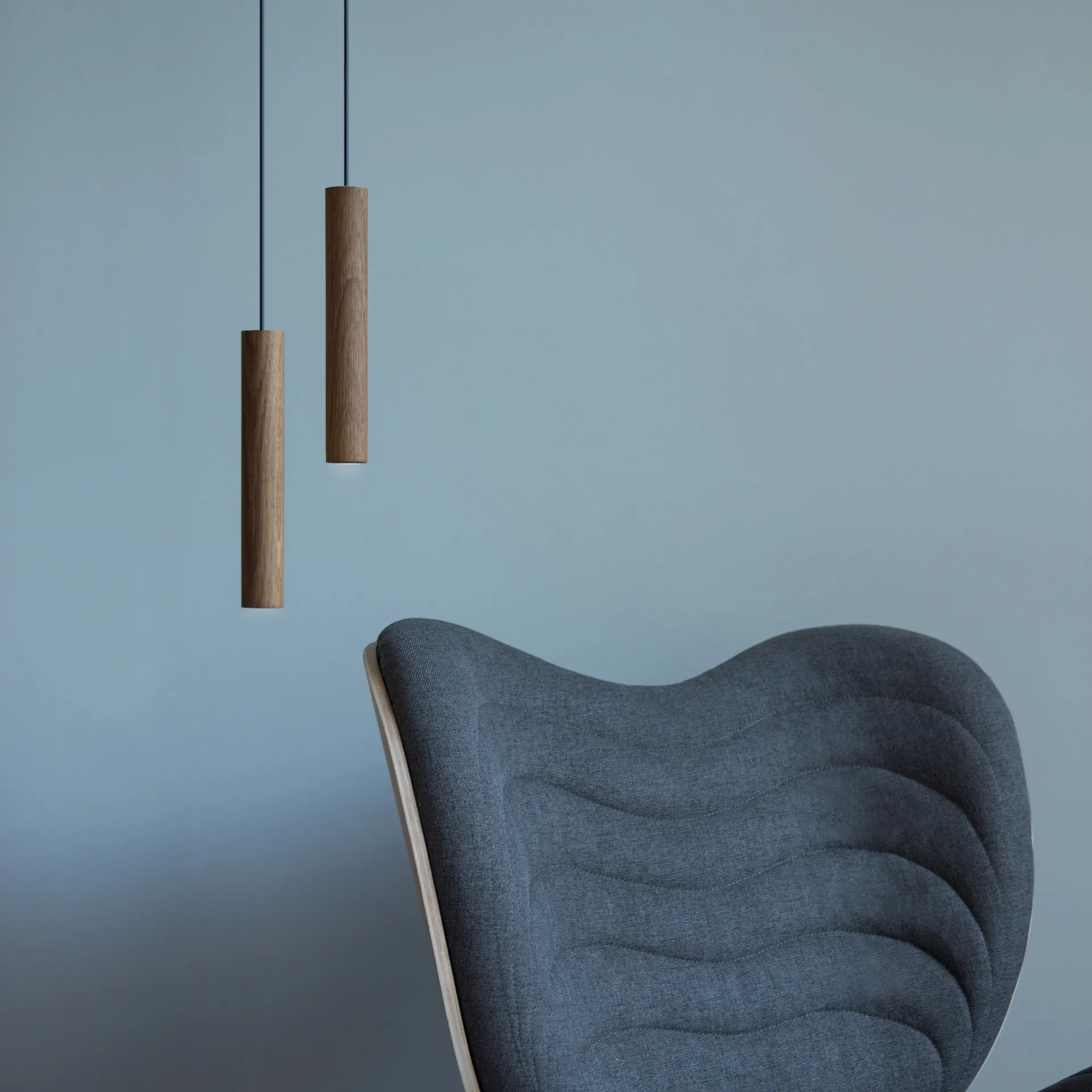 Lámpara Umage Chimes 22 cm, Dark oak Umage