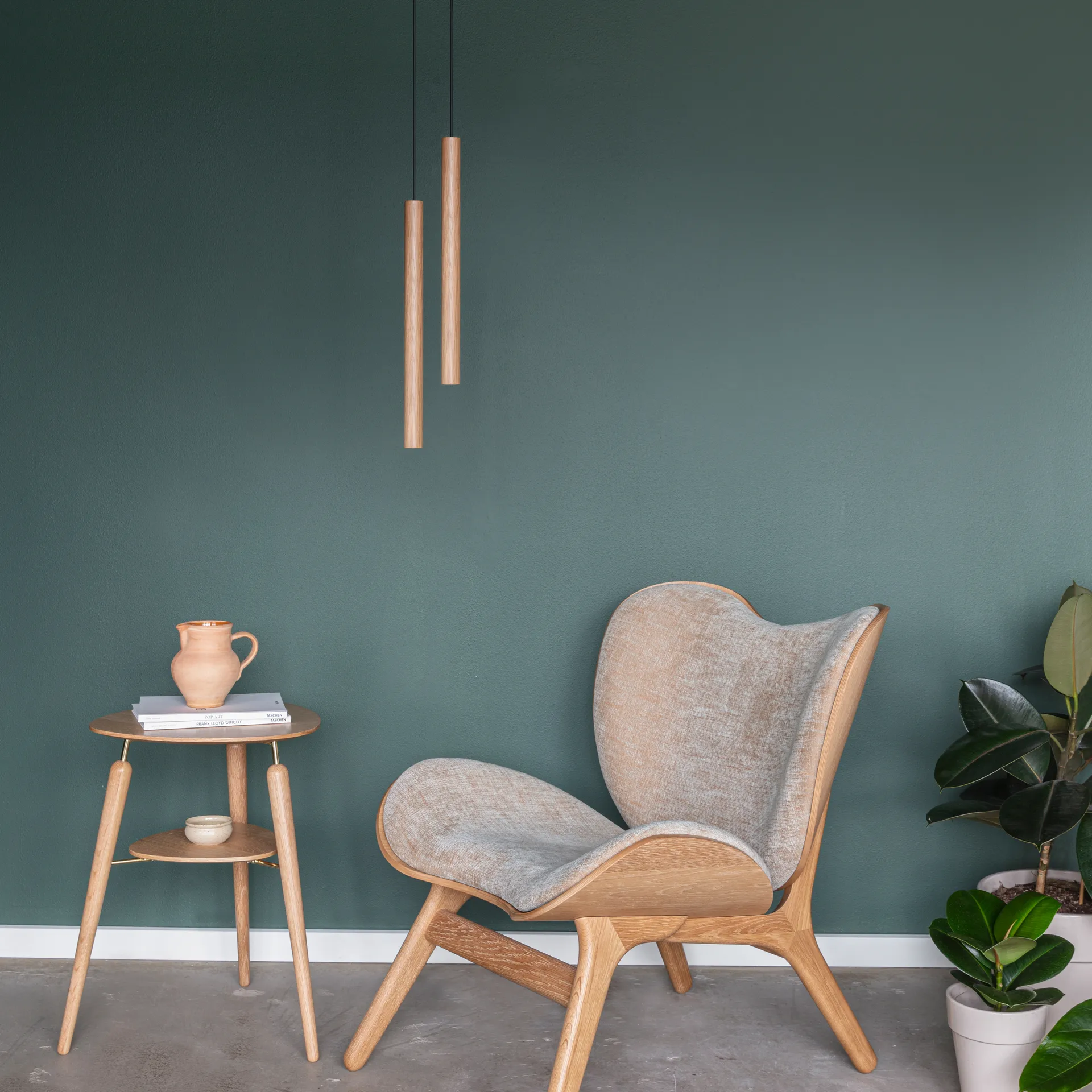 Lámpara Umage Chimes Tall 44 cm, Oak Umage