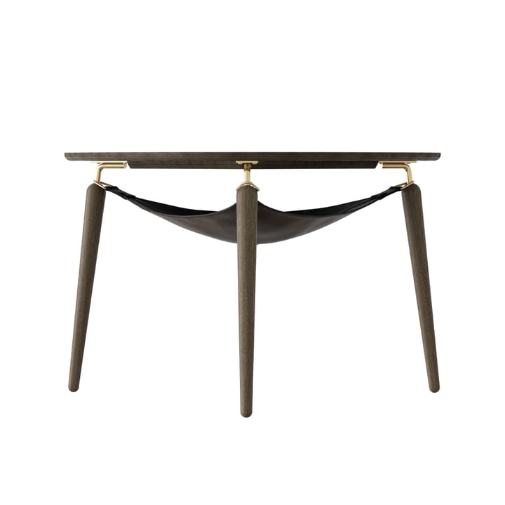 Mesa auxiliar Hang Out - Roble oscuro-latón - Umage
