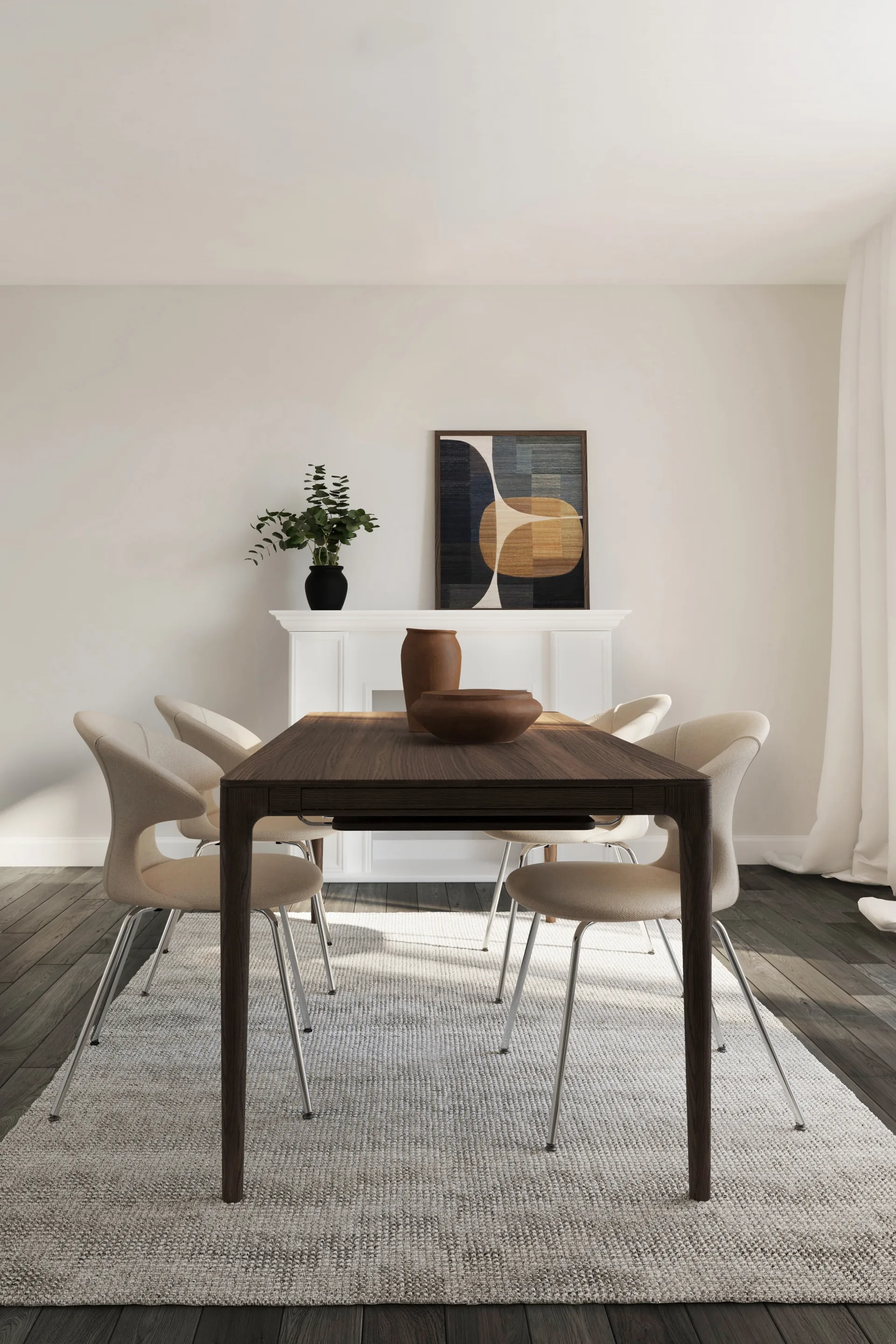 Mesa de comedor Heart'n'Soul 90x200 cm, Dark oak Umage