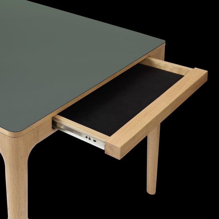 Mesa de comedor Heart'n'Soul 90x200 cm, Oak-moss green Umage