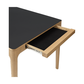 Mesa de comedor Heart'n'Soul 90x200 cm - Oak-obsidian black - Umage