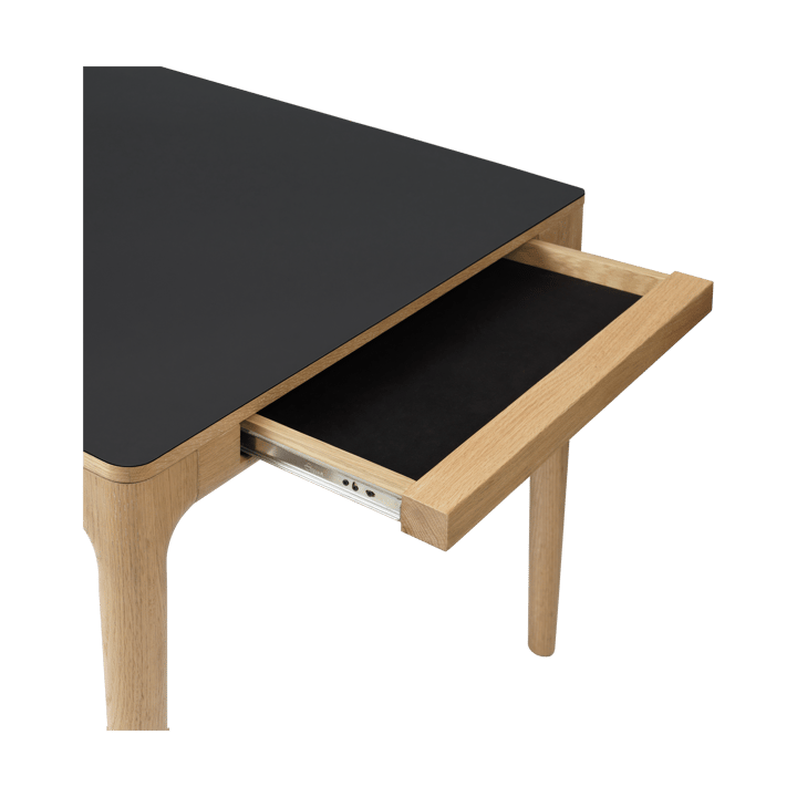 Mesa de comedor Heart'n'Soul 90x200 cm, Oak-obsidian black Umage