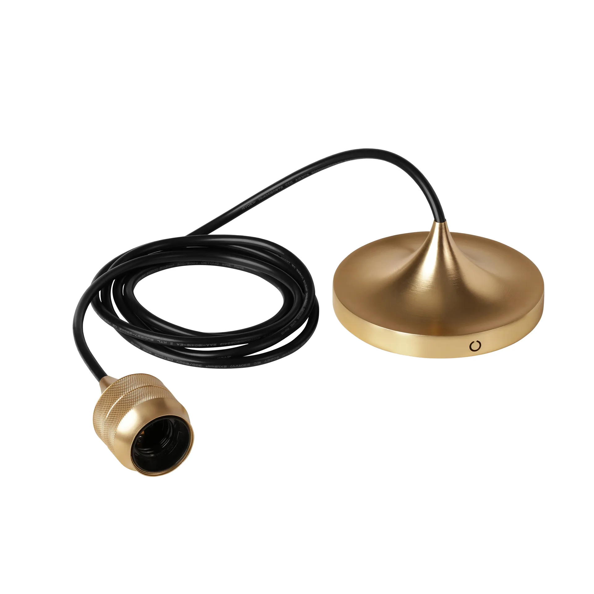 Montura para lámpara de techo Cord Set Pro, Brushed brass Umage