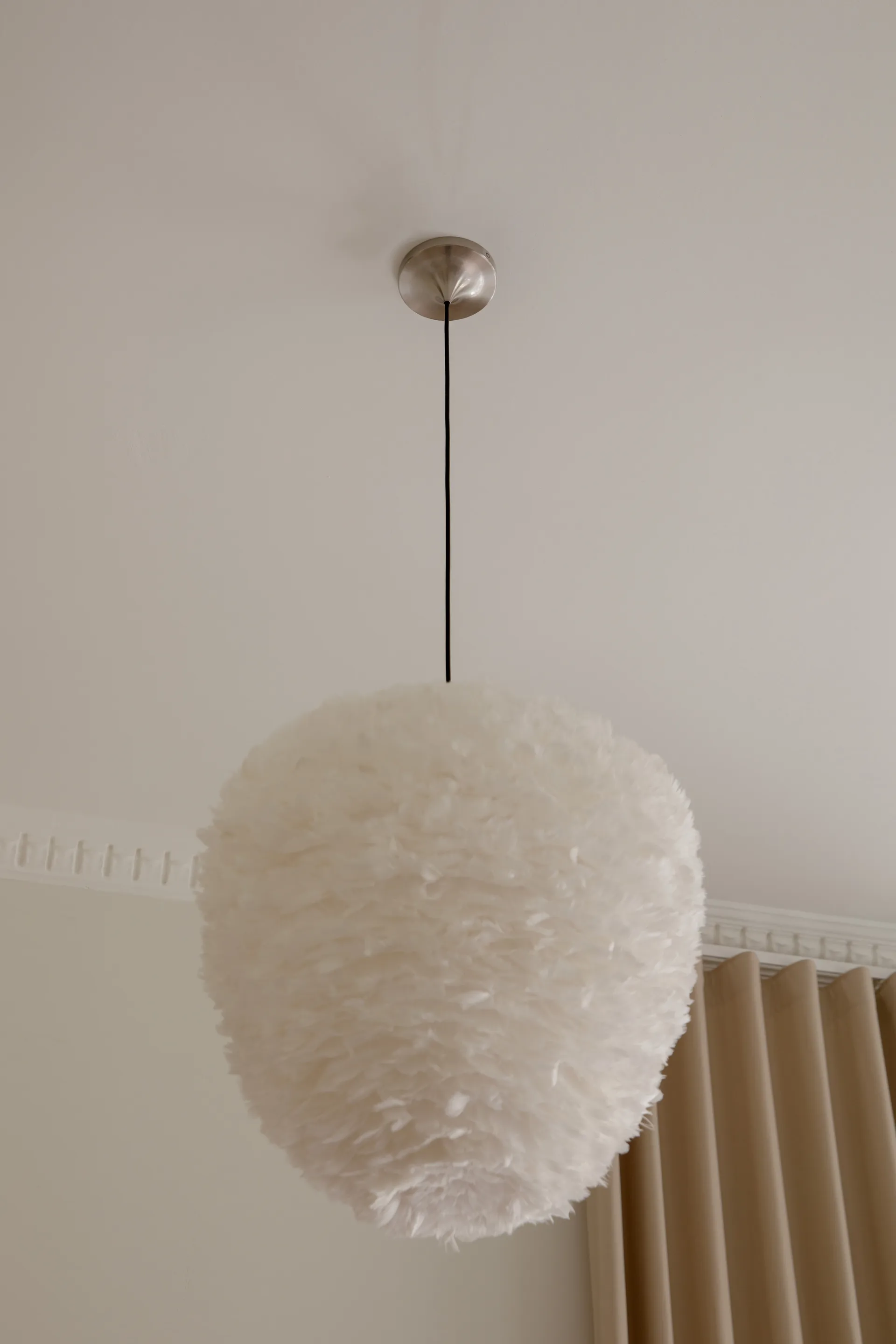 Montura para lámpara de techo Cord Set Pro, Brushed steel Umage