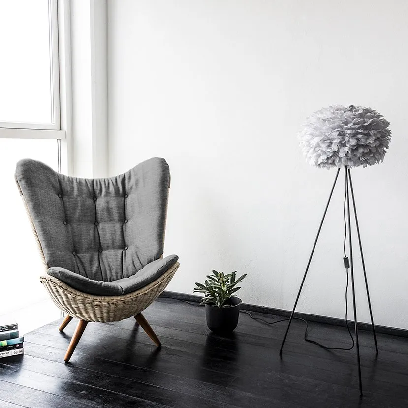 Pantalla de lámpara Eos gris claro, small Ø 45 cm Umage