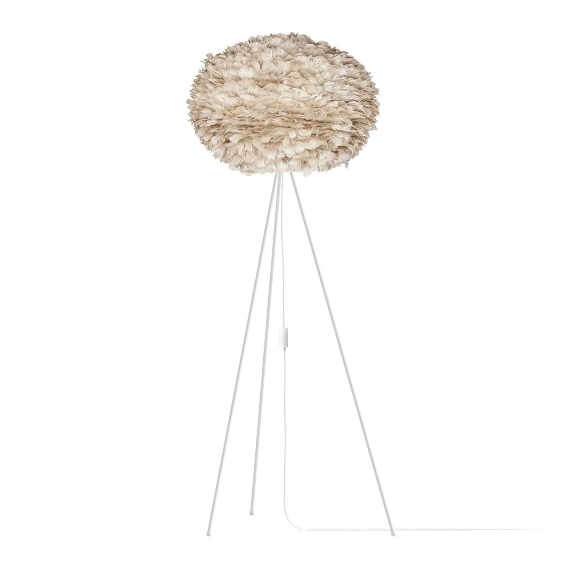 Pantalla de lámpara Eos marrón claro, Large Ø 65 cm Umage