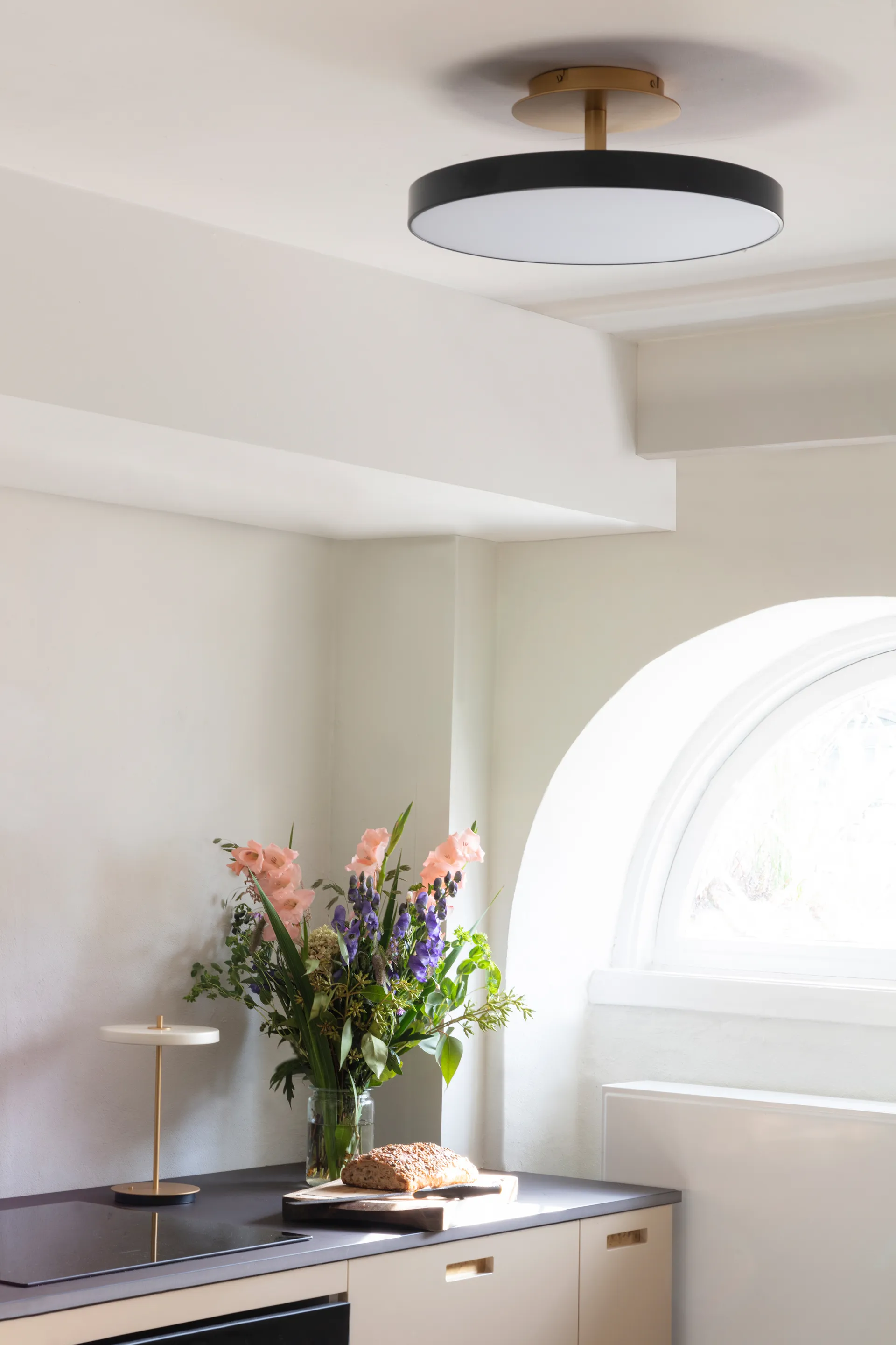 Plafón Asteria Up mediano, Anthracite grey Umage