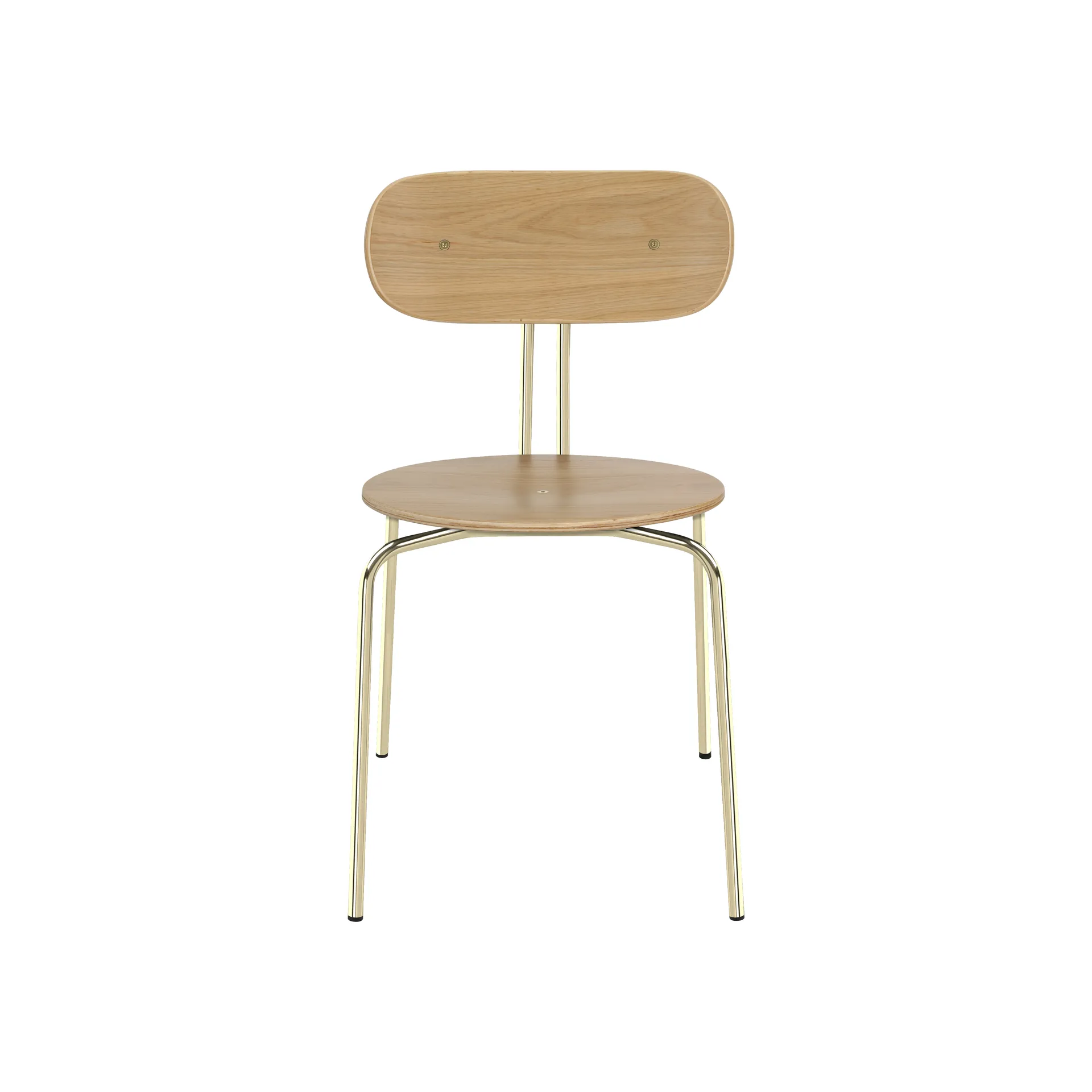 Silla Curious, Oak-brass legs Umage