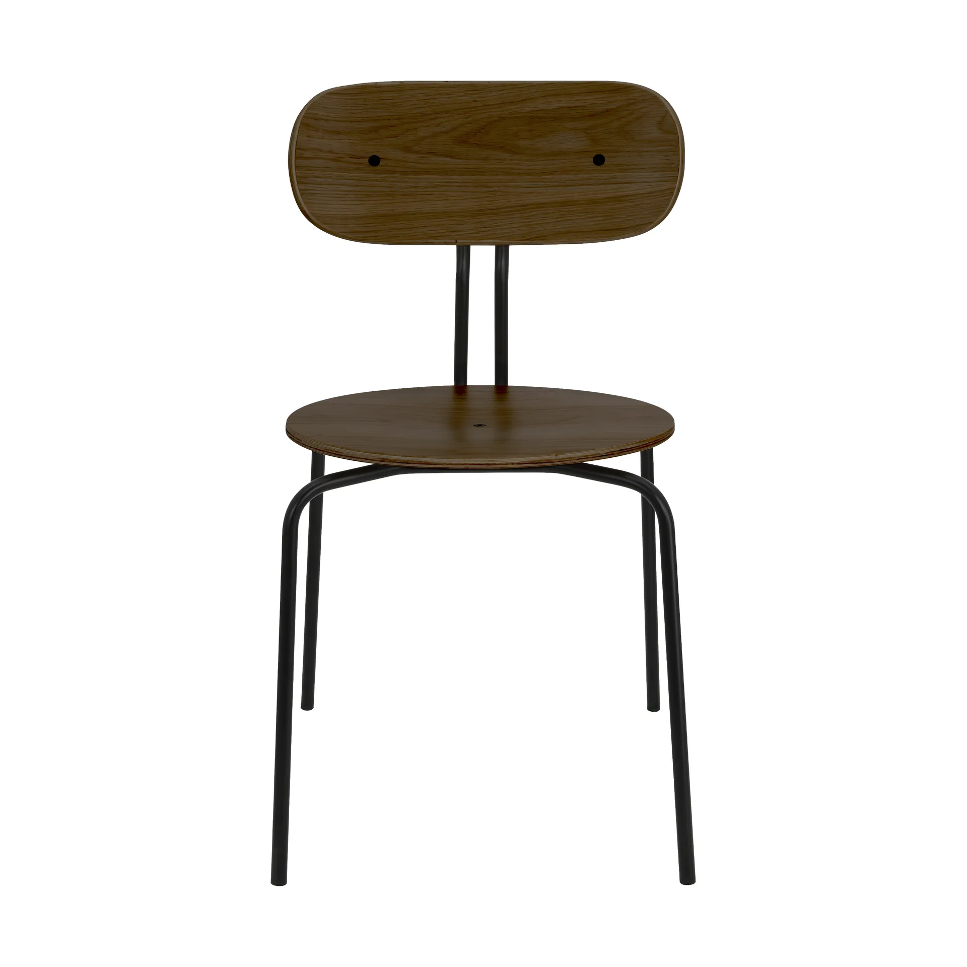 Silla Curious, Roble ahumado-Patas negras Umage