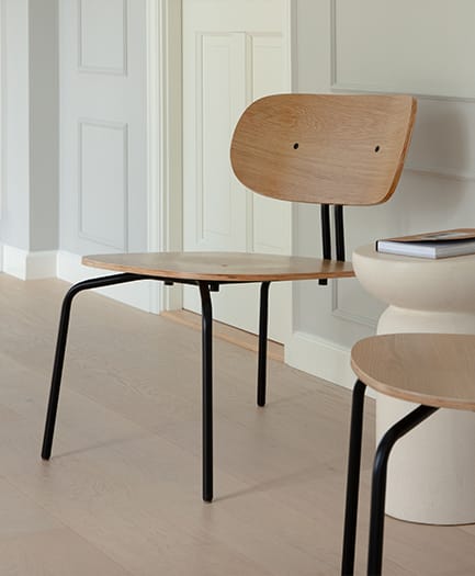 Sillón lounge Curious, Oak-black Umage