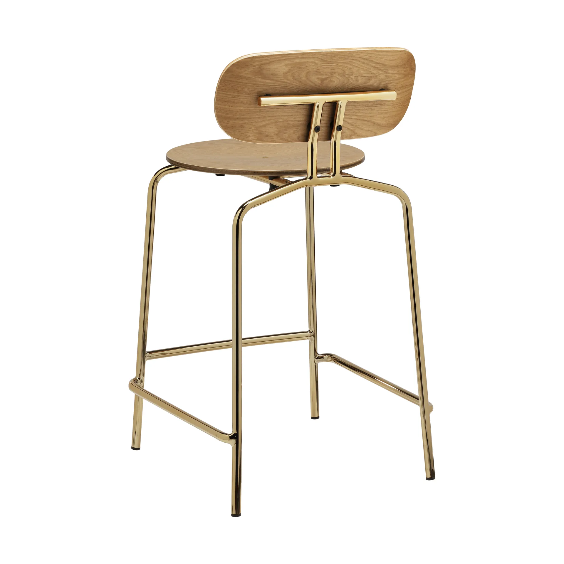 Taburete Curious 65 cm, Oak-brass Umage