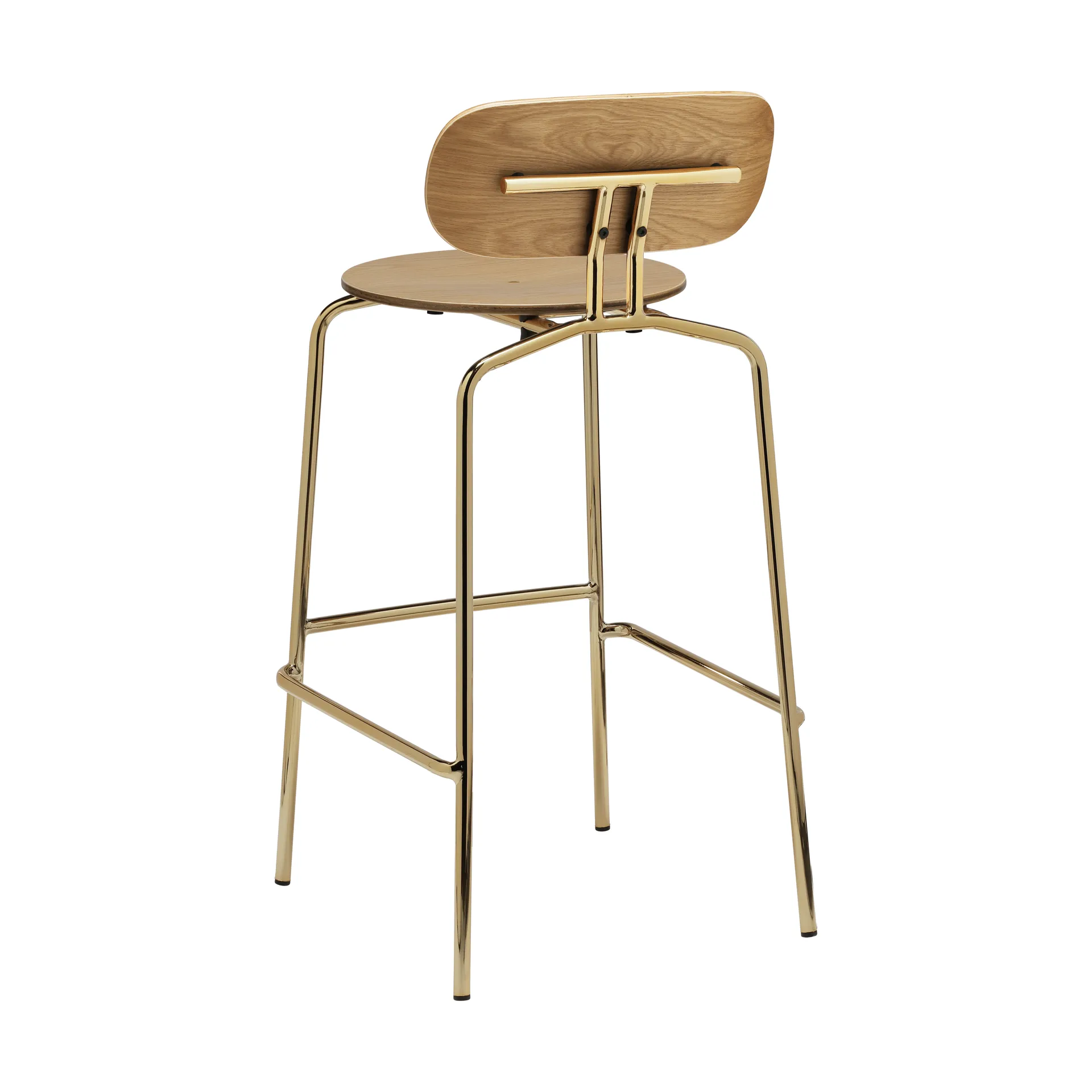 Taburete Curious 75 cm, Oak-brass Umage