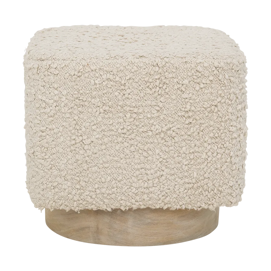 Asiento puff Kaura 38 cm, Off white URBAN NATURE CULTURE