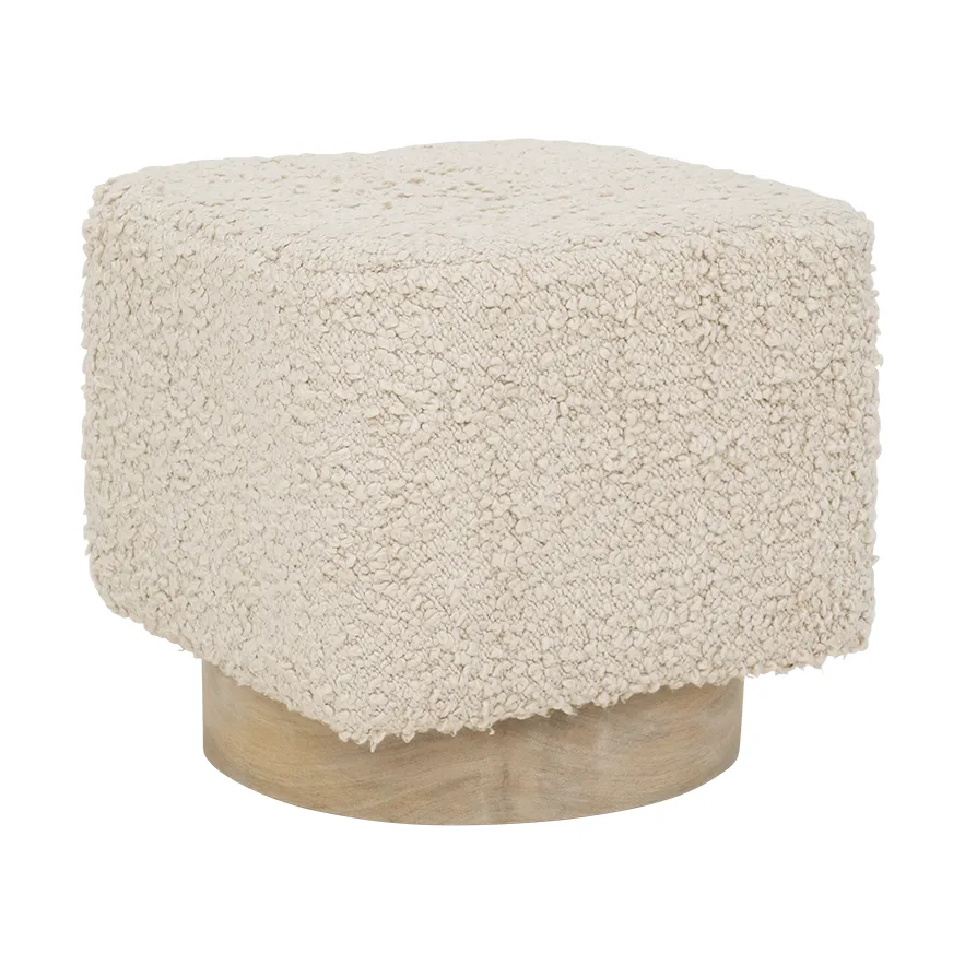 Asiento puff Kaura 38 cm, Off white URBAN NATURE CULTURE