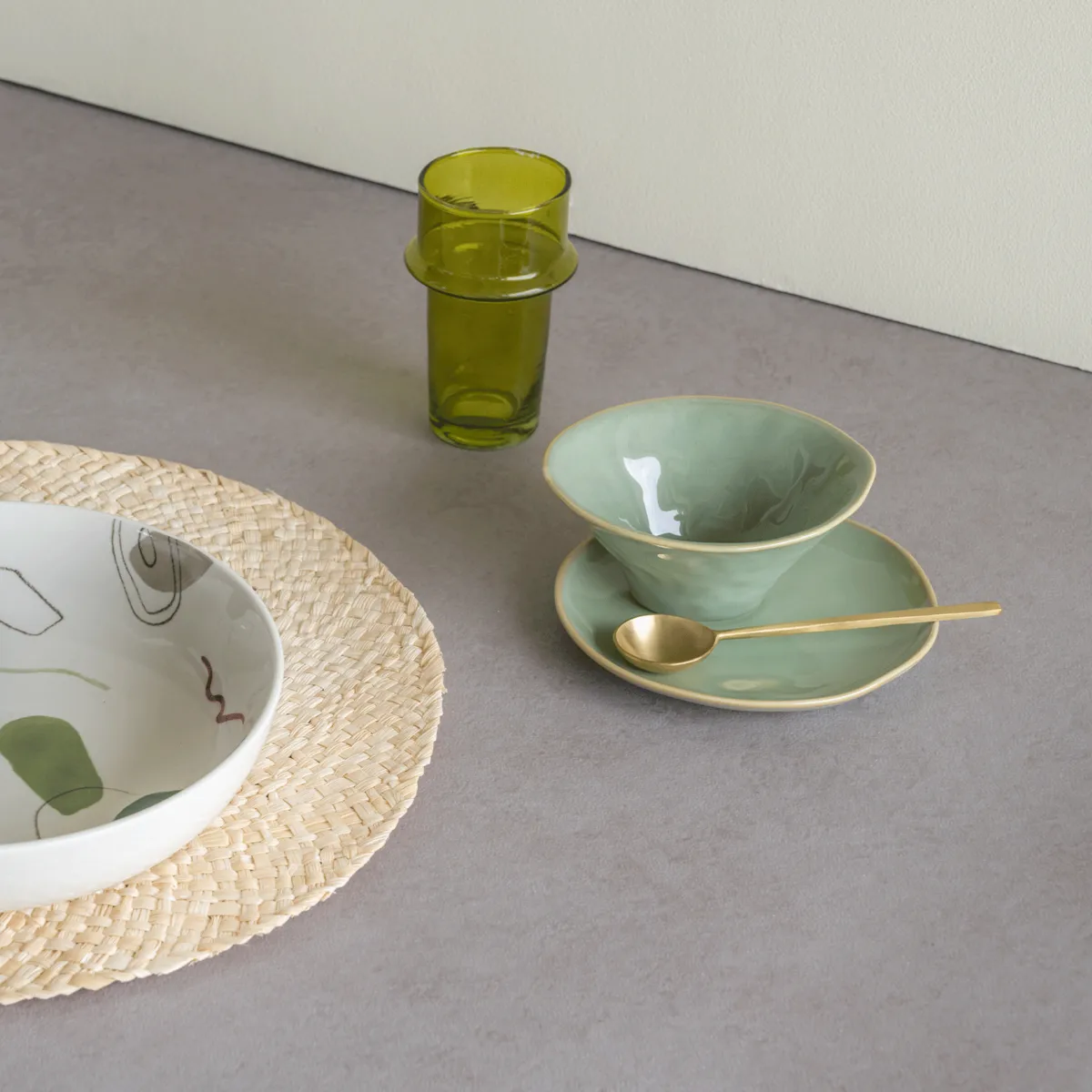 Bol Whimsical Ø13 cm, Green URBAN NATURE CULTURE