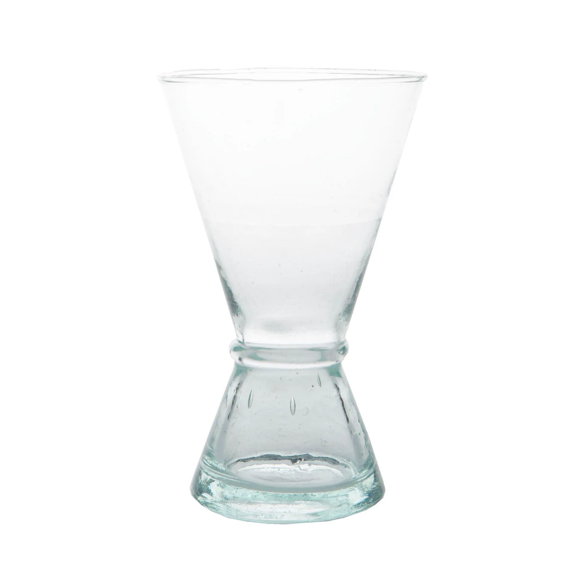 Copa de vino vidrio reciclado mediana, transparente-verde URBAN NATURE CULTURE