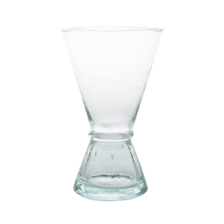 Copa de vino vidrio reciclado mediana, transparente-verde URBAN NATURE CULTURE
