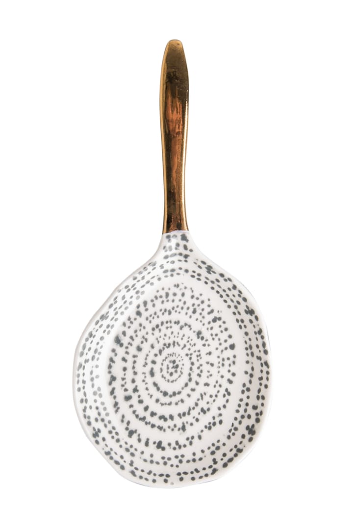 Fuente de servir Spoon kuba 19,5 cm - negro-blanco-oro - URBAN NATURE CULTURE