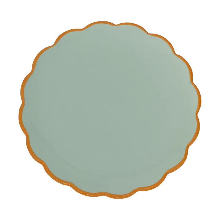 Good Morning plato tallado - celadón - URBAN NATURE CULTURE