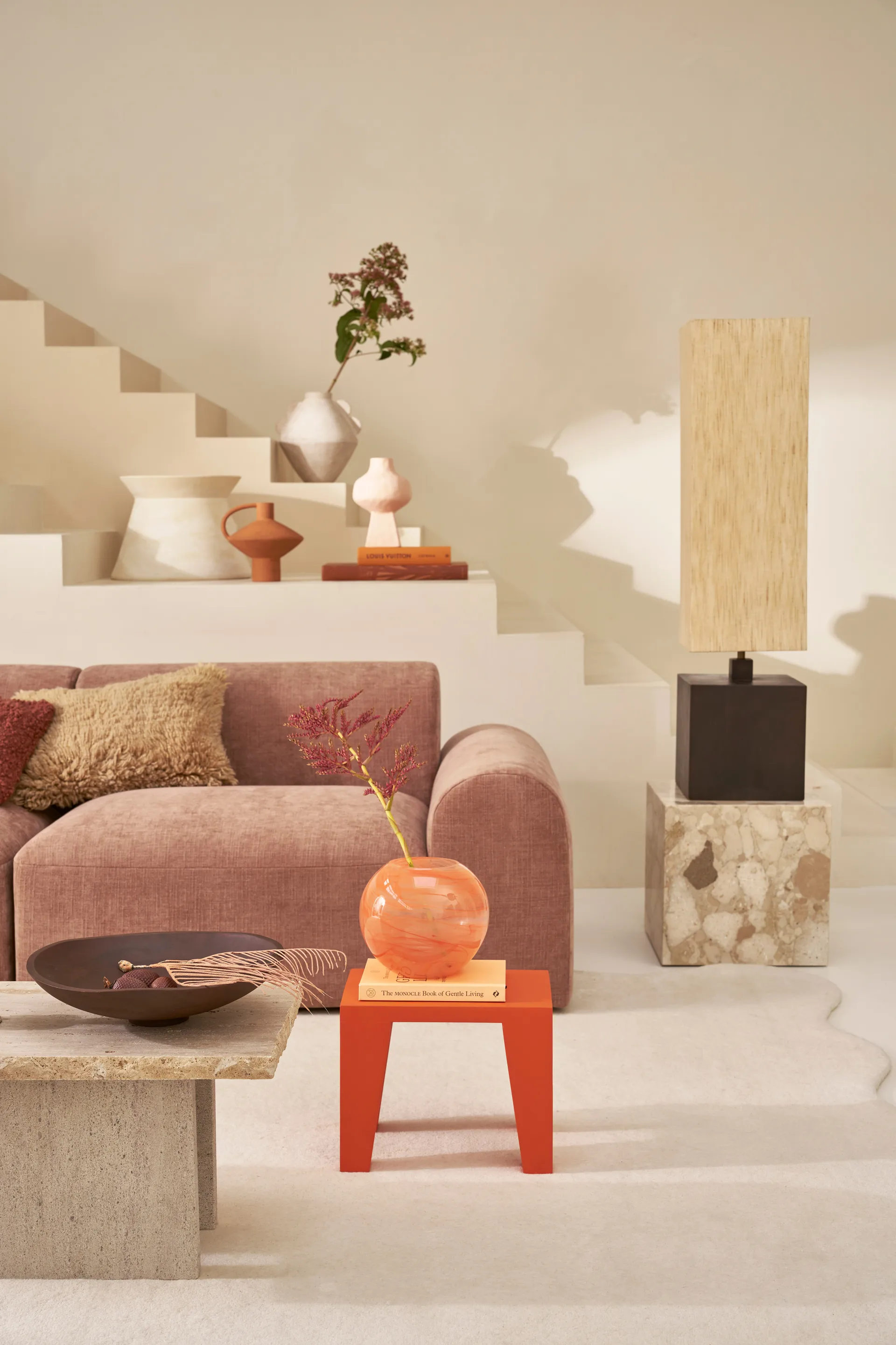 Jarrón Noin Ø22 cm, Orange URBAN NATURE CULTURE