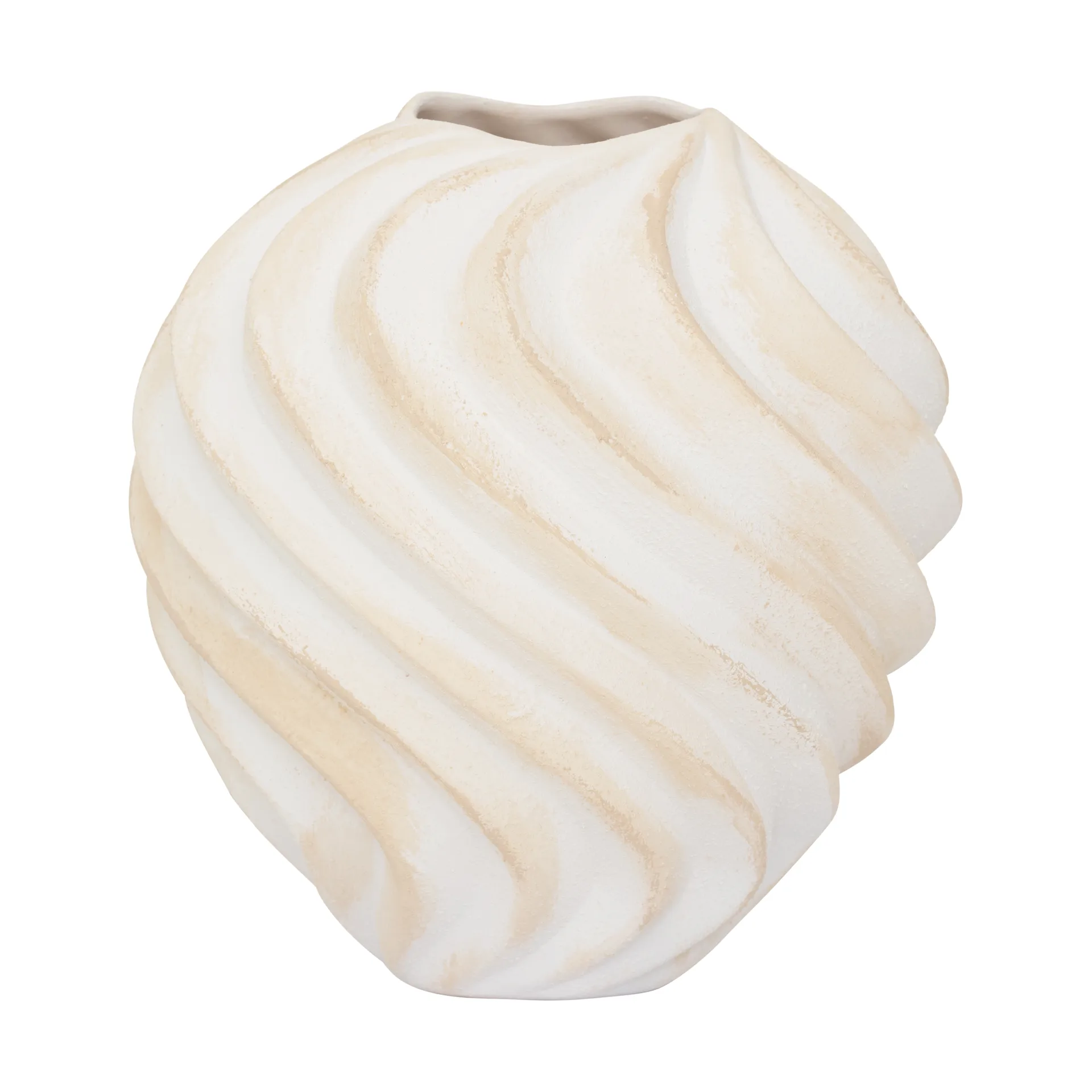 Jarrón Ribbed Ø22 cm, Brown URBAN NATURE CULTURE