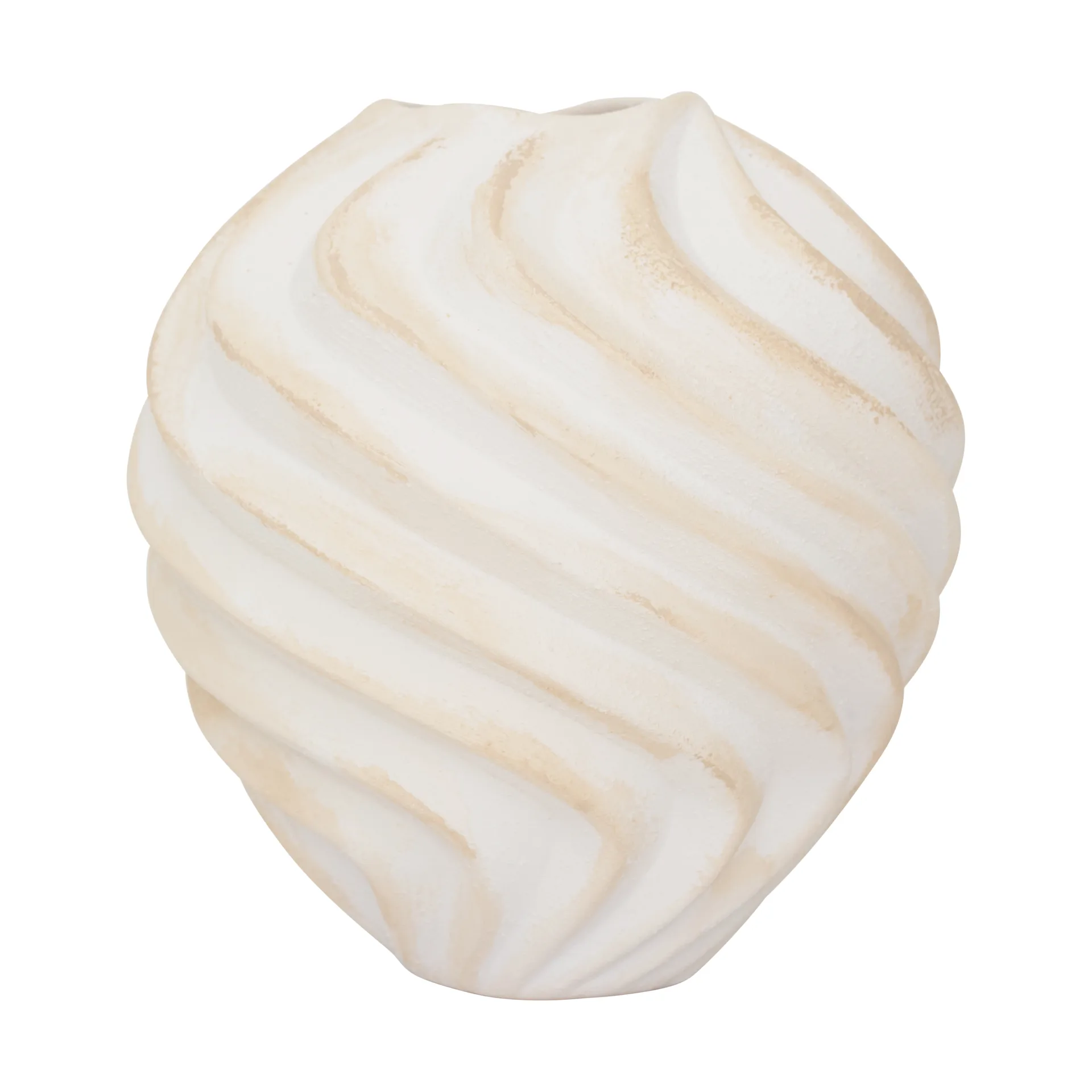 Jarrón Ribbed Ø22 cm, Brown URBAN NATURE CULTURE