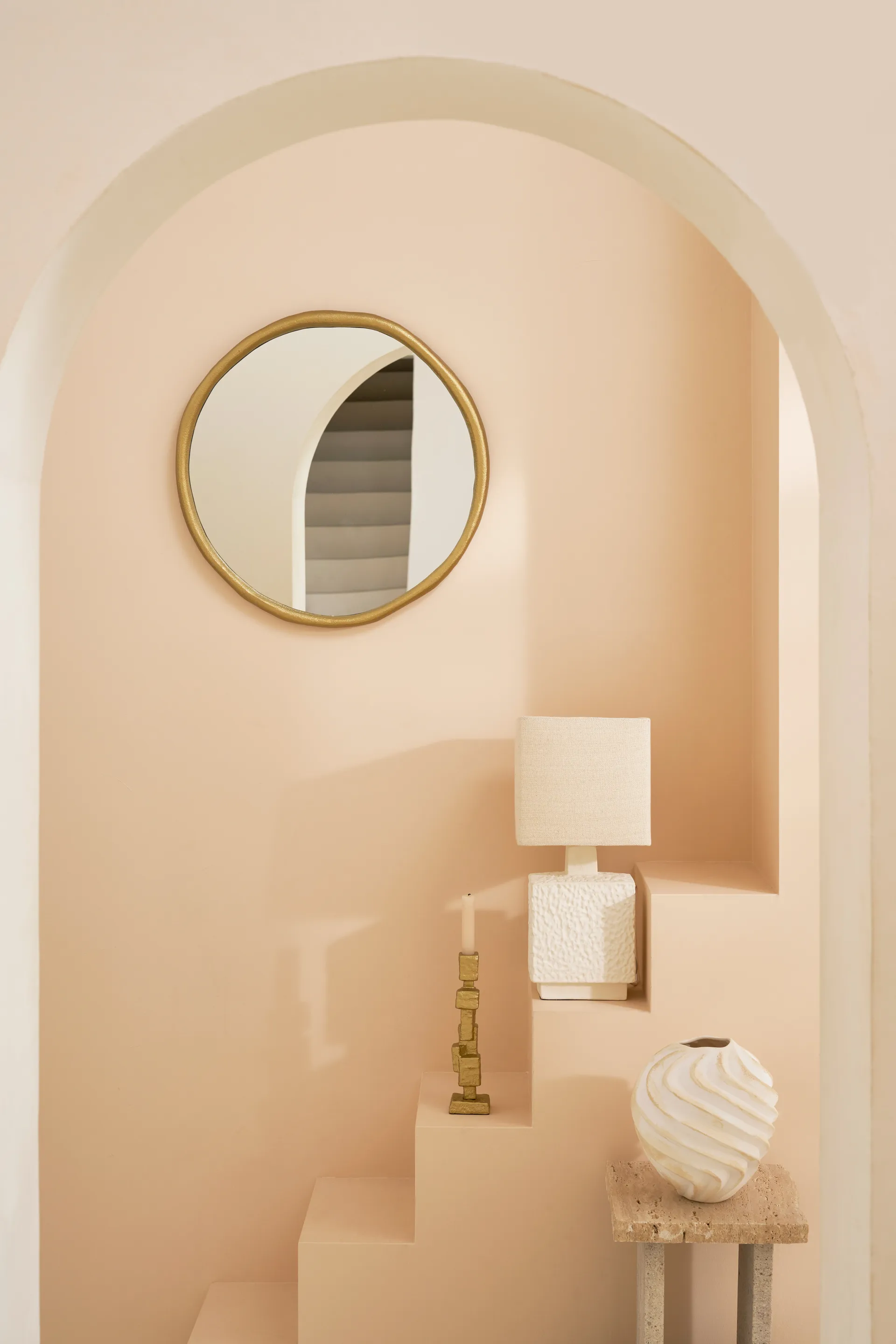 Jarrón Ribbed Ø22 cm, Brown URBAN NATURE CULTURE