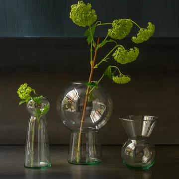 Jarrón UNC vidrio reciclado L 24,9 cm - Transparente - URBAN NATURE CULTURE