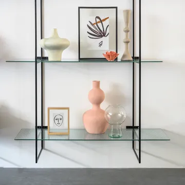 Jarrón UNC vidrio reciclado L 24,9 cm - Transparente - URBAN NATURE CULTURE