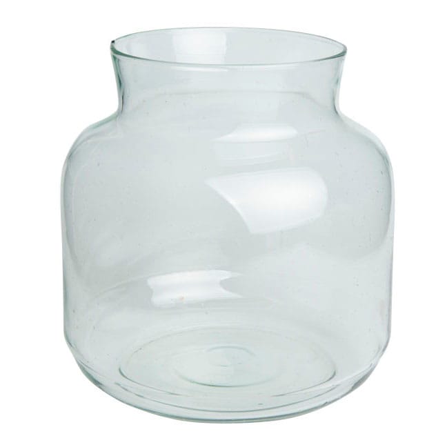Jarrón vidrio reciclado 23 cm, transparente URBAN NATURE CULTURE