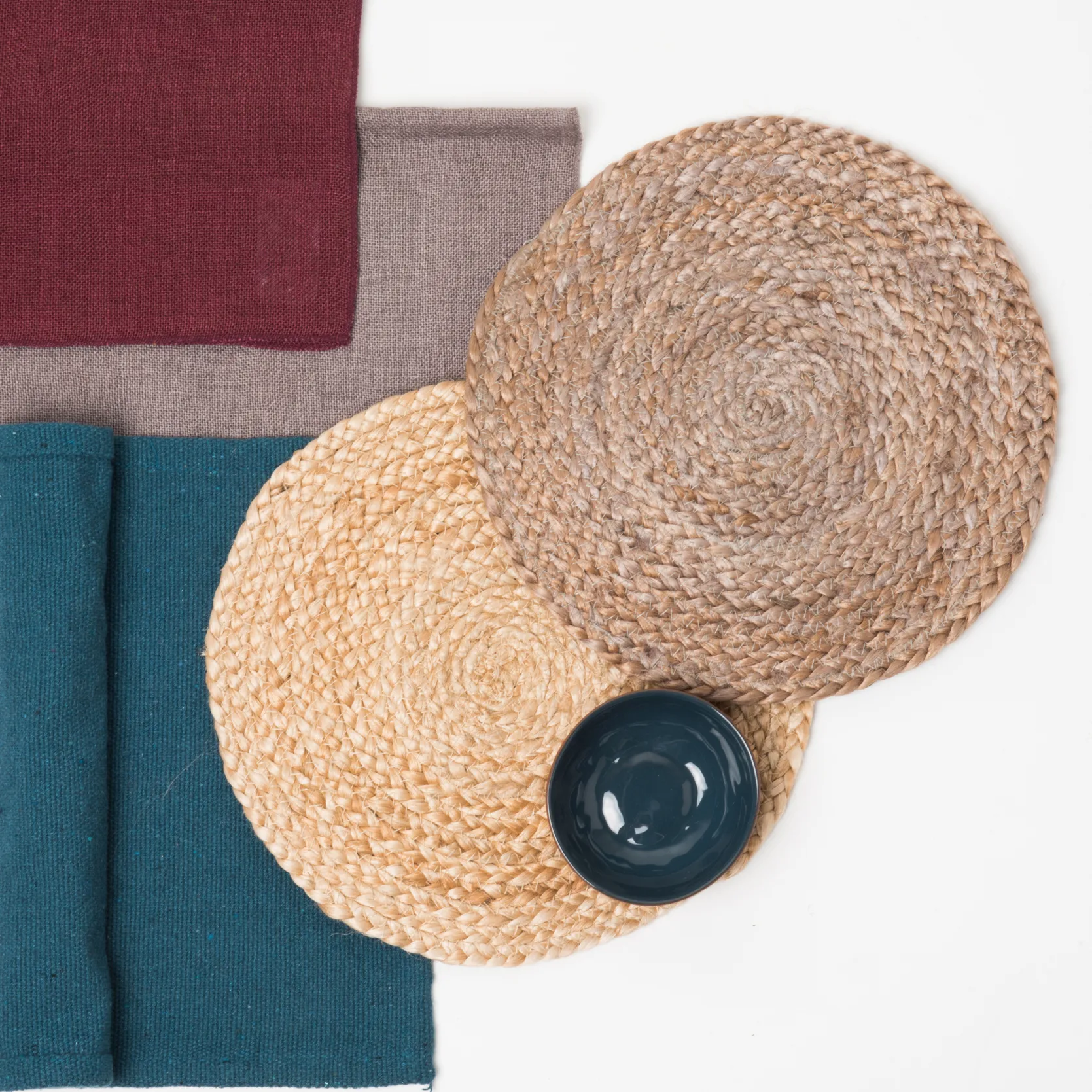 Mantel individual yute Ø 30 cm, natural URBAN NATURE CULTURE