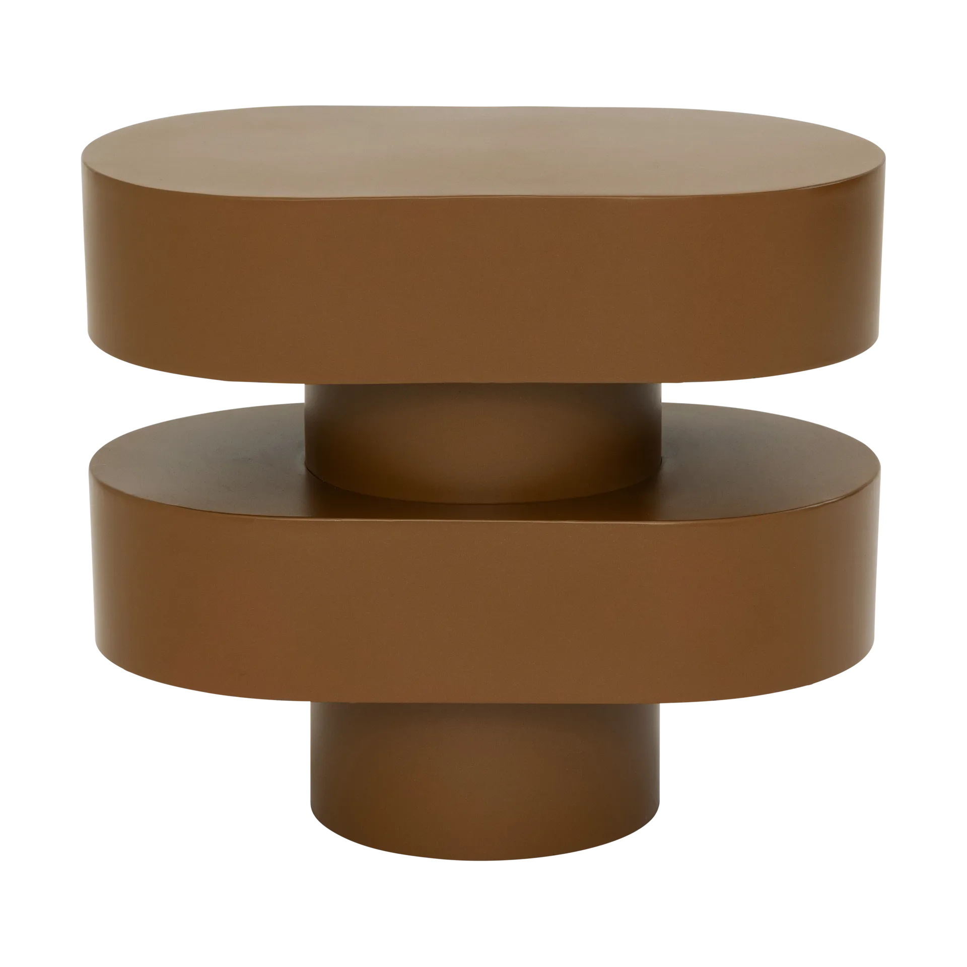 Mesa auxiliar Ovaali 34 cm, Golden brown URBAN NATURE CULTURE