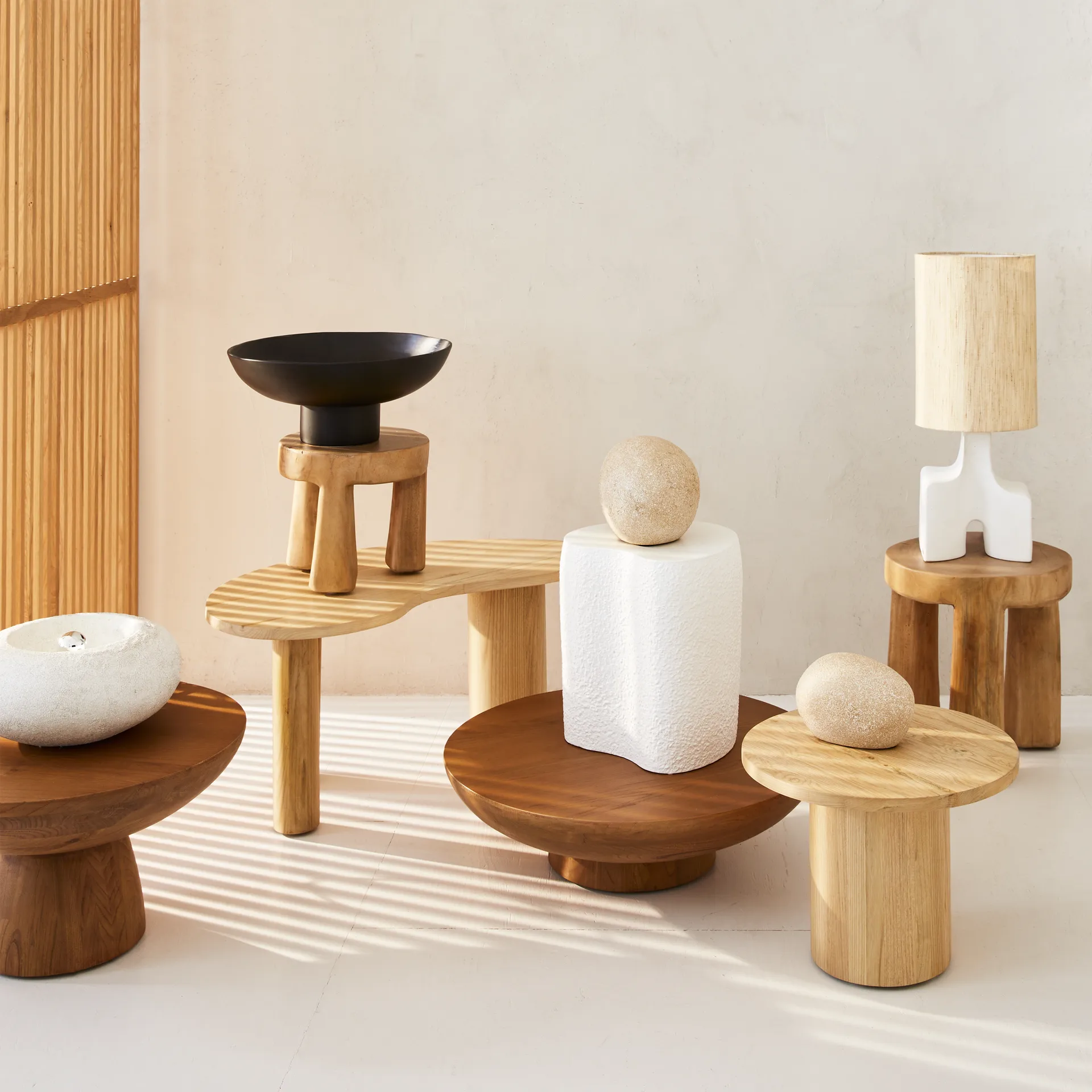 Mesa de centro Yuki B 78x44x37 cm, Natural URBAN NATURE CULTURE