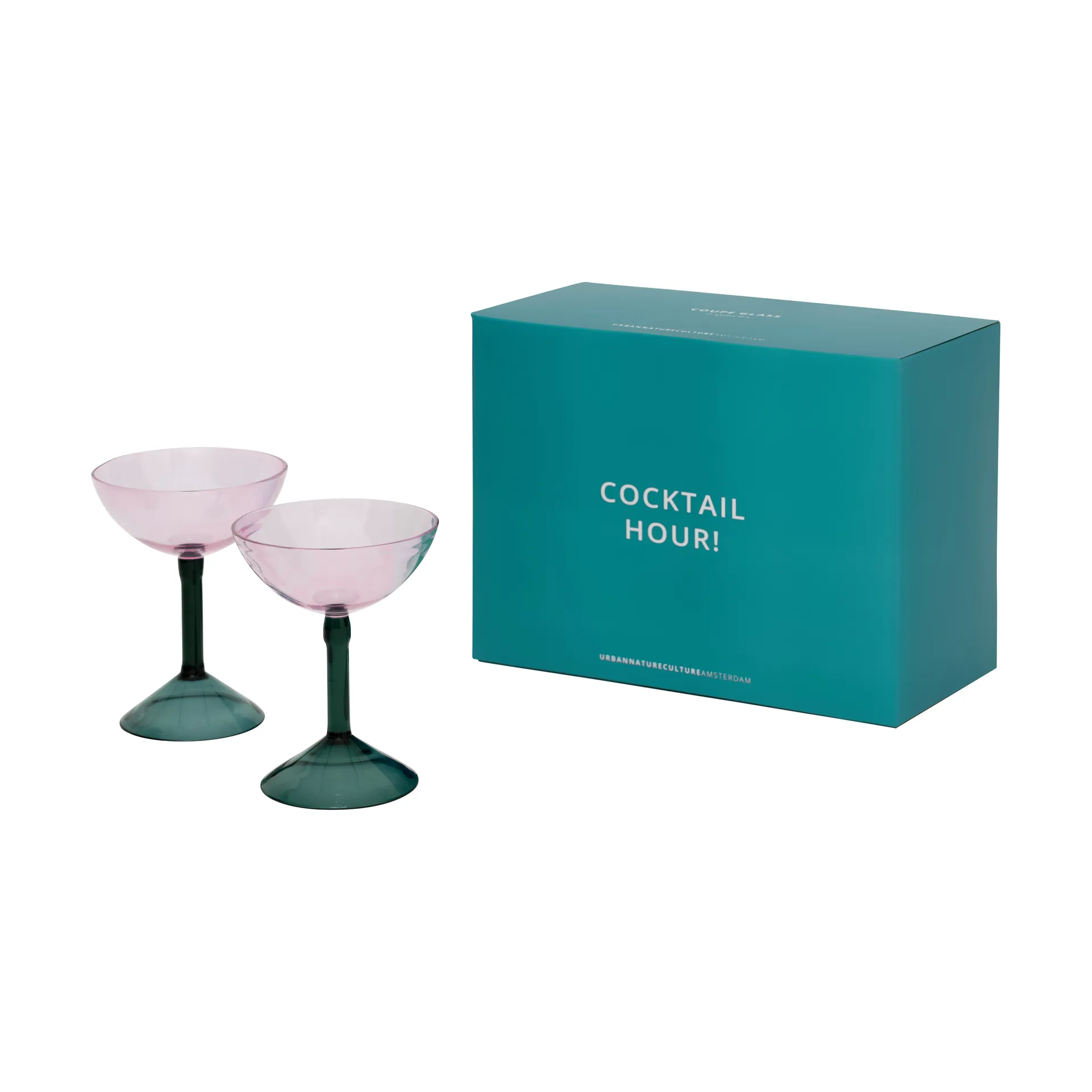 Set de regalo de copas Urban Nature Culture, 2-pack, Pink URBAN NATURE CULTURE